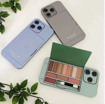 Iphone Shape 11 Color Eyeshadow Palette With Mirror