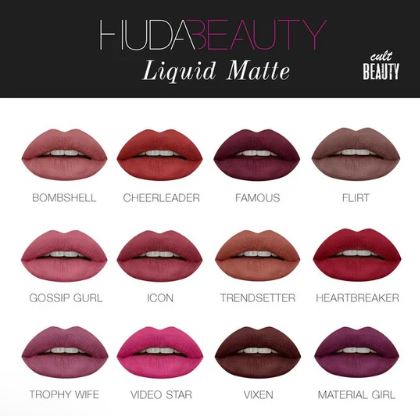 Huda Beauty Power Bullet Matte Lipstick pack of 12